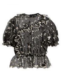 Simone Rocha - Embroidered Lace Bubble Top at Saks Fifth Avenue